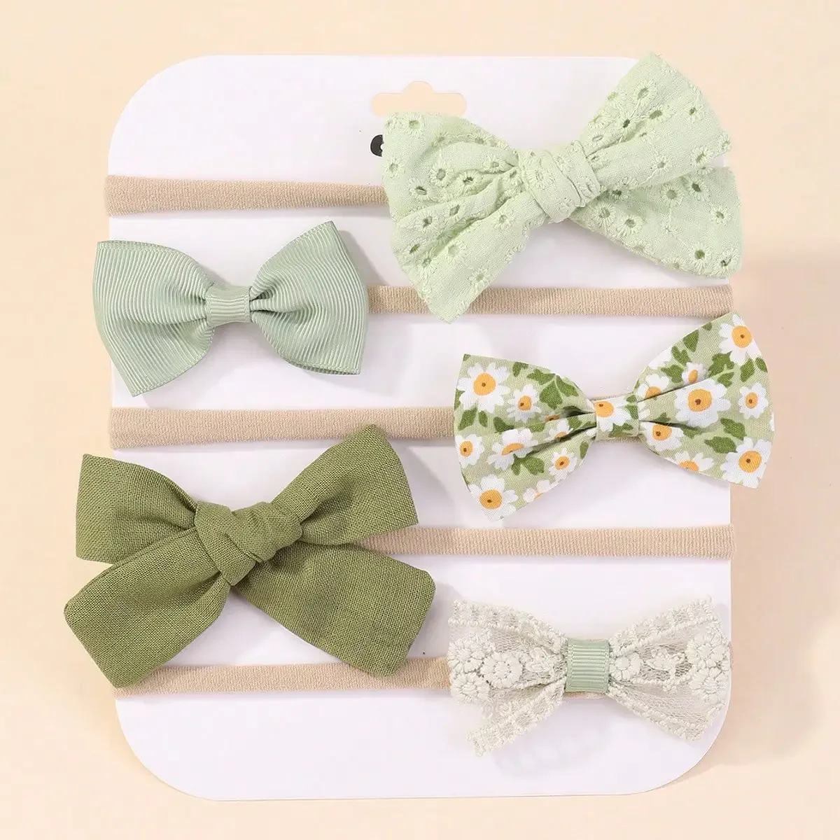 Baby Gear - 5Pcs/Set Baby Elastic Headband Newborn Flower