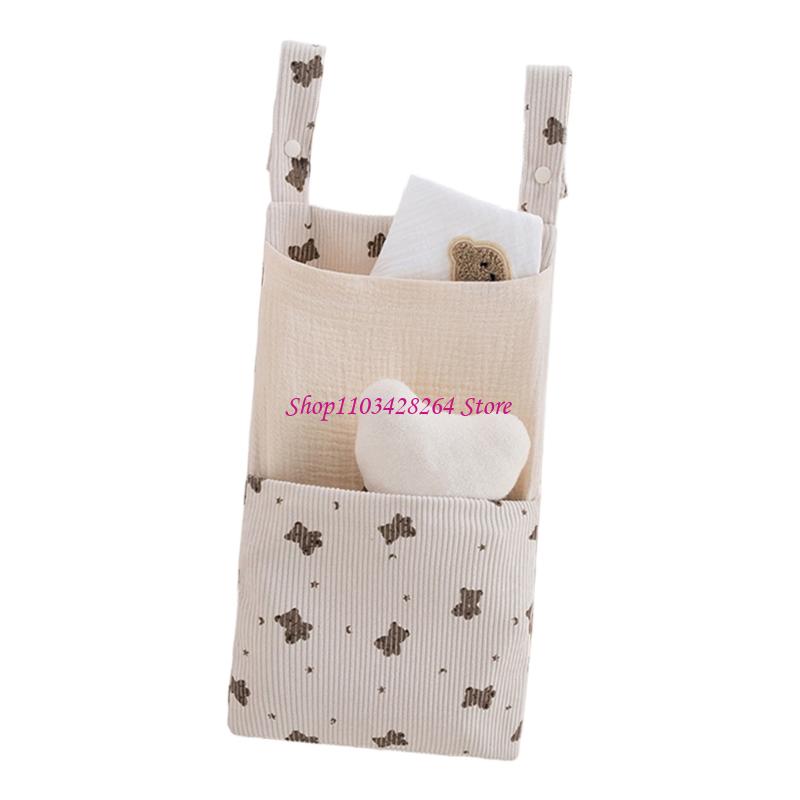 Diapering - Soft Cotton Hanging Diaper Bag With