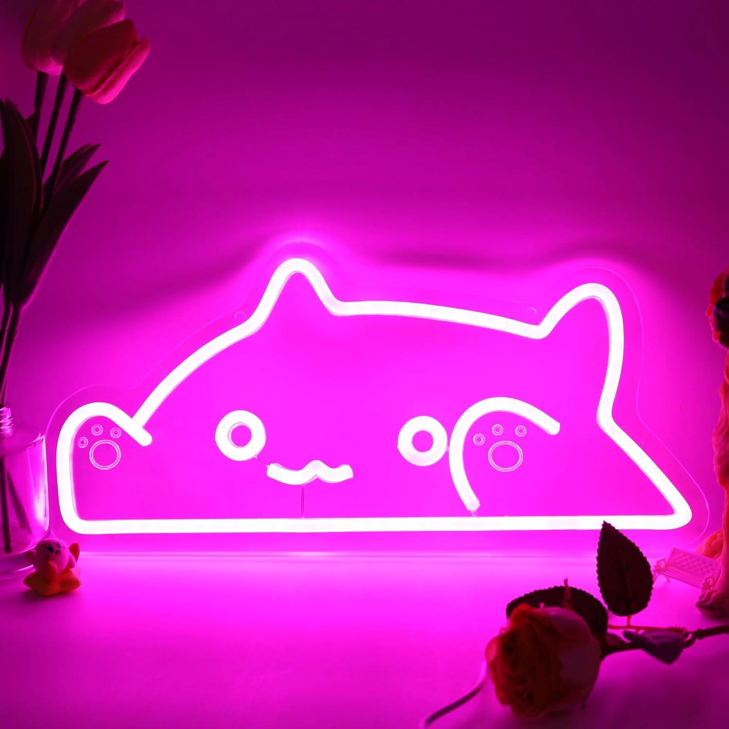 Nursery - Cat Neon Sign Animal USB Dimmable