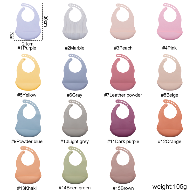 0-3 Years Baby Bib BPA Free Si - Waterproof Baby Bibs Silicone 评论和价格