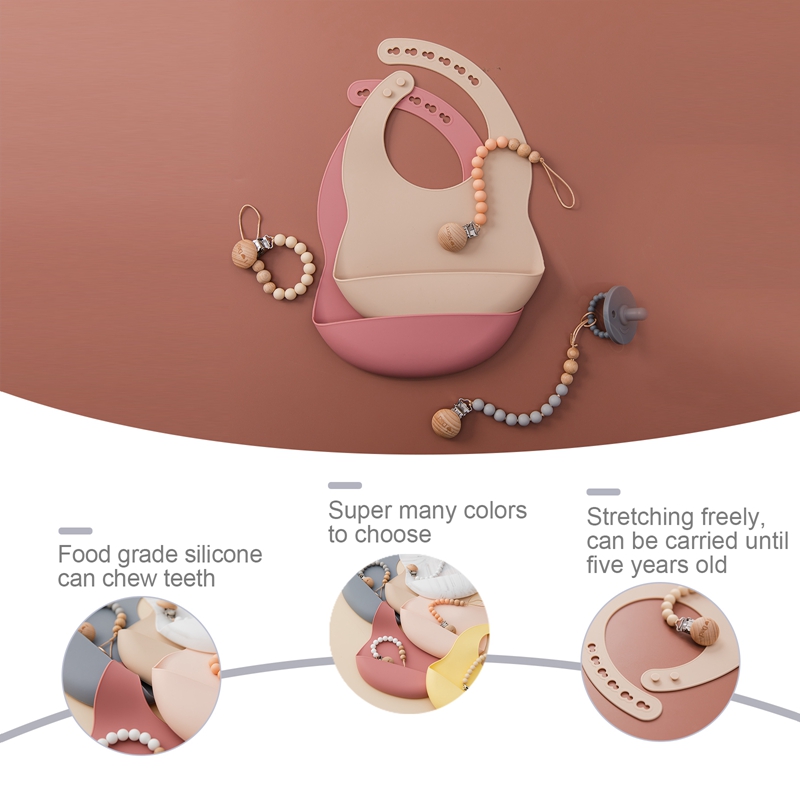 0-3 Years Baby Bib BPA Free Si - Waterproof Baby Bibs Silicone 评论和价格