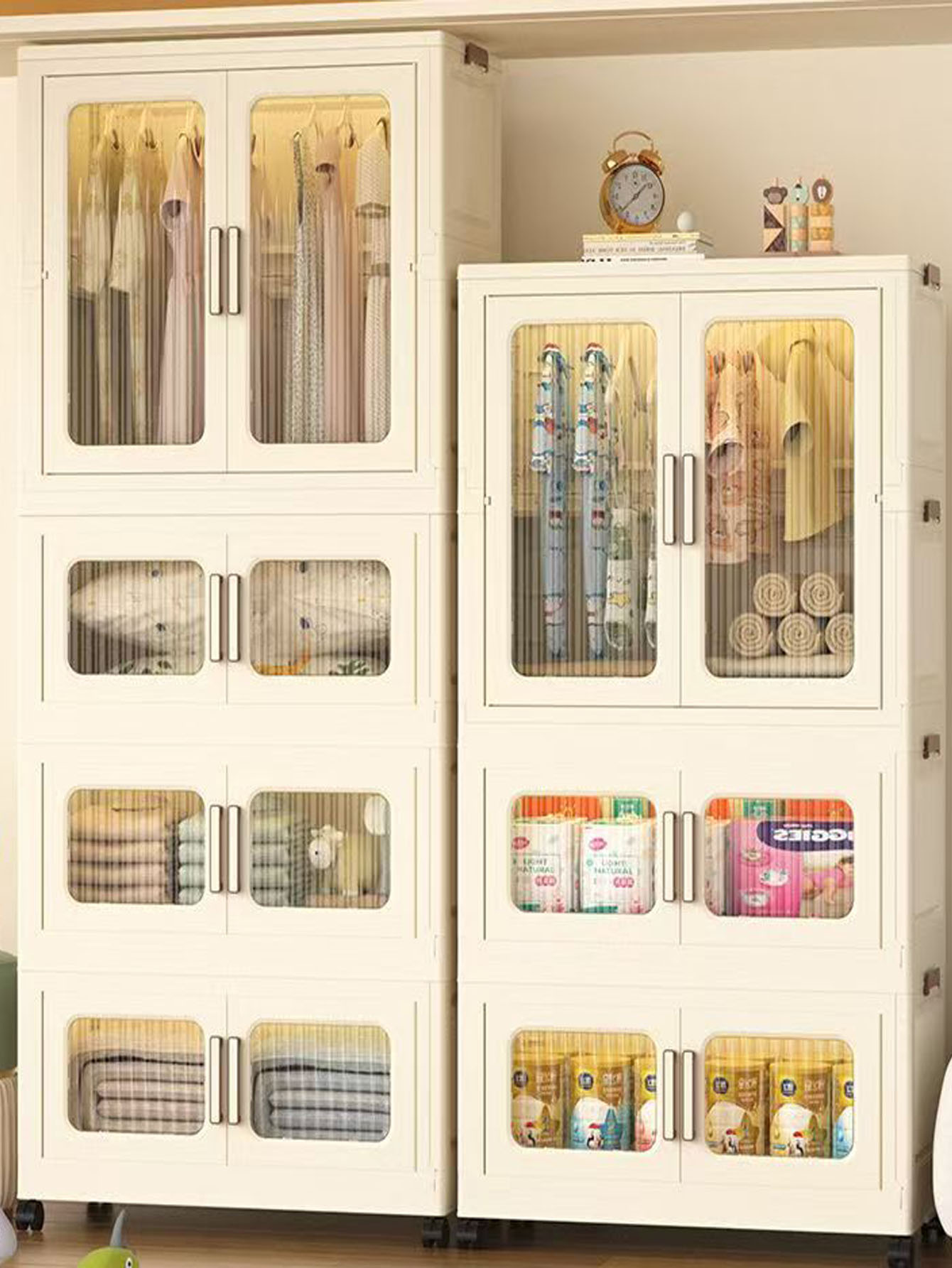 Folding storage cabinet home c - Baby Clothes 评论和价格