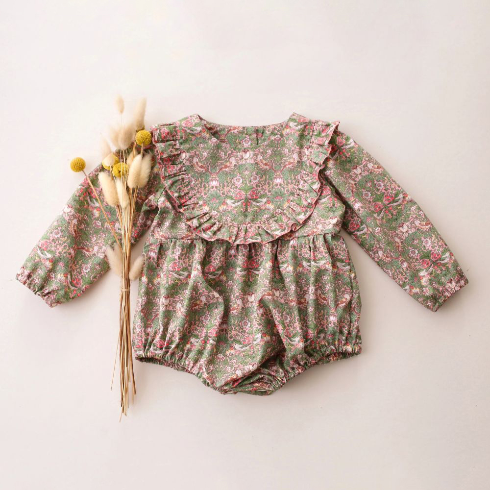 Baby Girl Clothes For 0-2Y Spr - Newborn Baby Girl Romper Floral 评论和价格