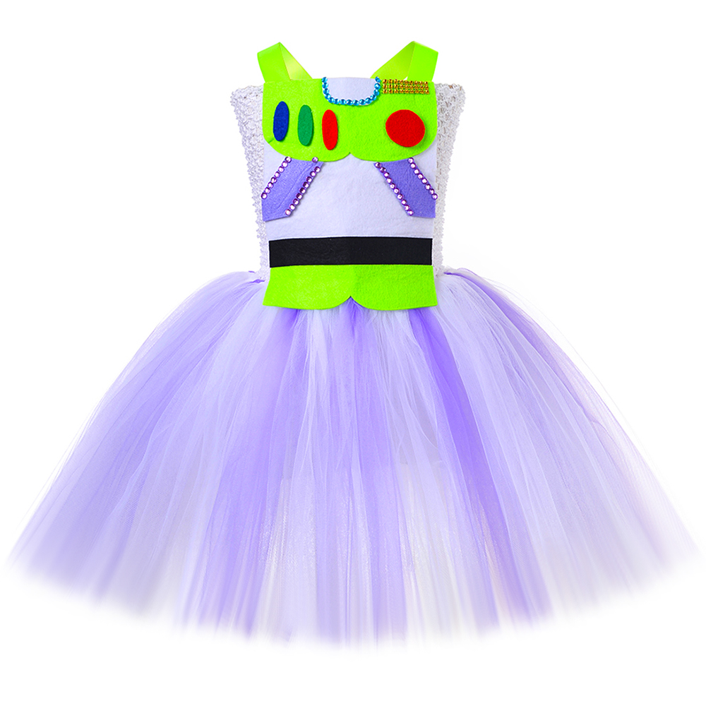 Girls Buzz Lightyear Costume T - Toddler Girl Tulle Party Dress 评论和价格