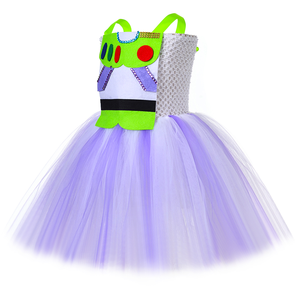 Girls Buzz Lightyear Costume T - Toddler Girl Tulle Party Dress 评论和价格