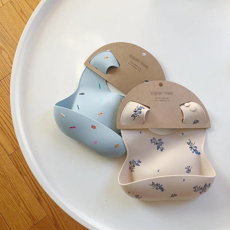 Baby Bibs Ins Style Print Wate - Waterproof Baby Bibs Silicone 评论和价格