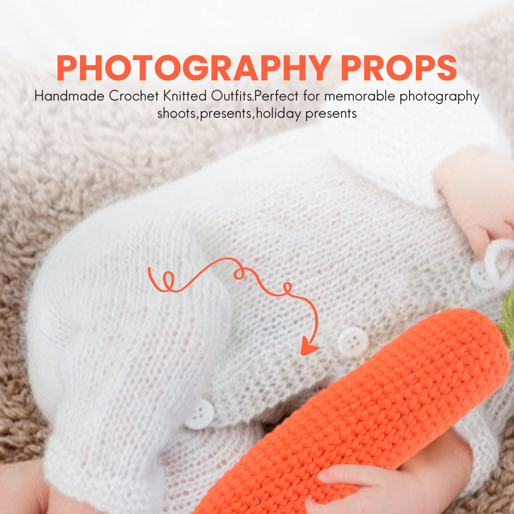 ABJA-Newborn Baby Photography  - Infant Photography Props Outfit 评论和价格