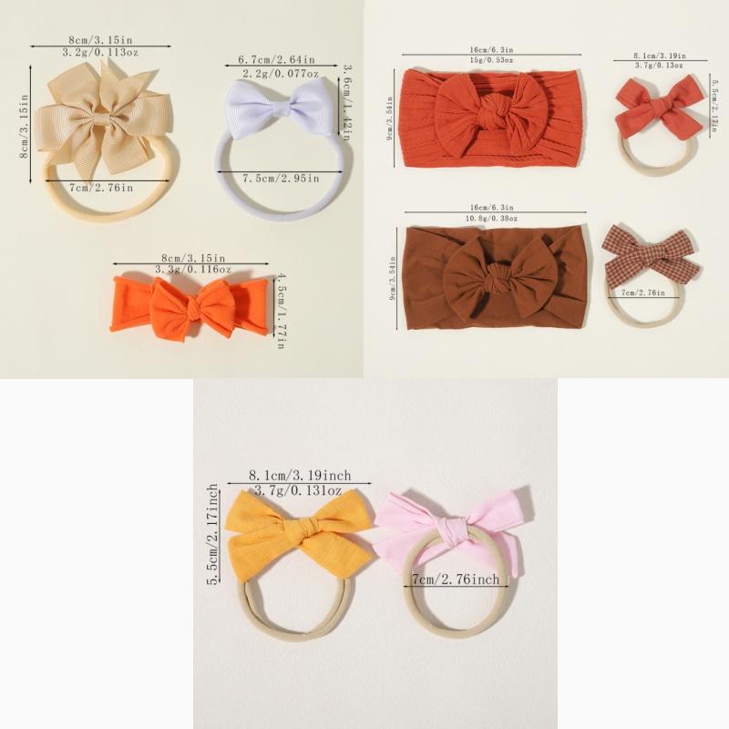 1 Set Ribbed Grosgrain Bow Hai - Baby Gear 评论和价格