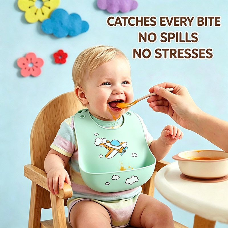Silicone Baby Feeding Bib Wate - Waterproof Baby Bibs Silicone 评论和价格