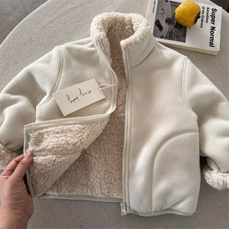 Fashion Baby Girl Boy Faux Fur - Toddler Boy Winter Fleece Jacket 评论和价格