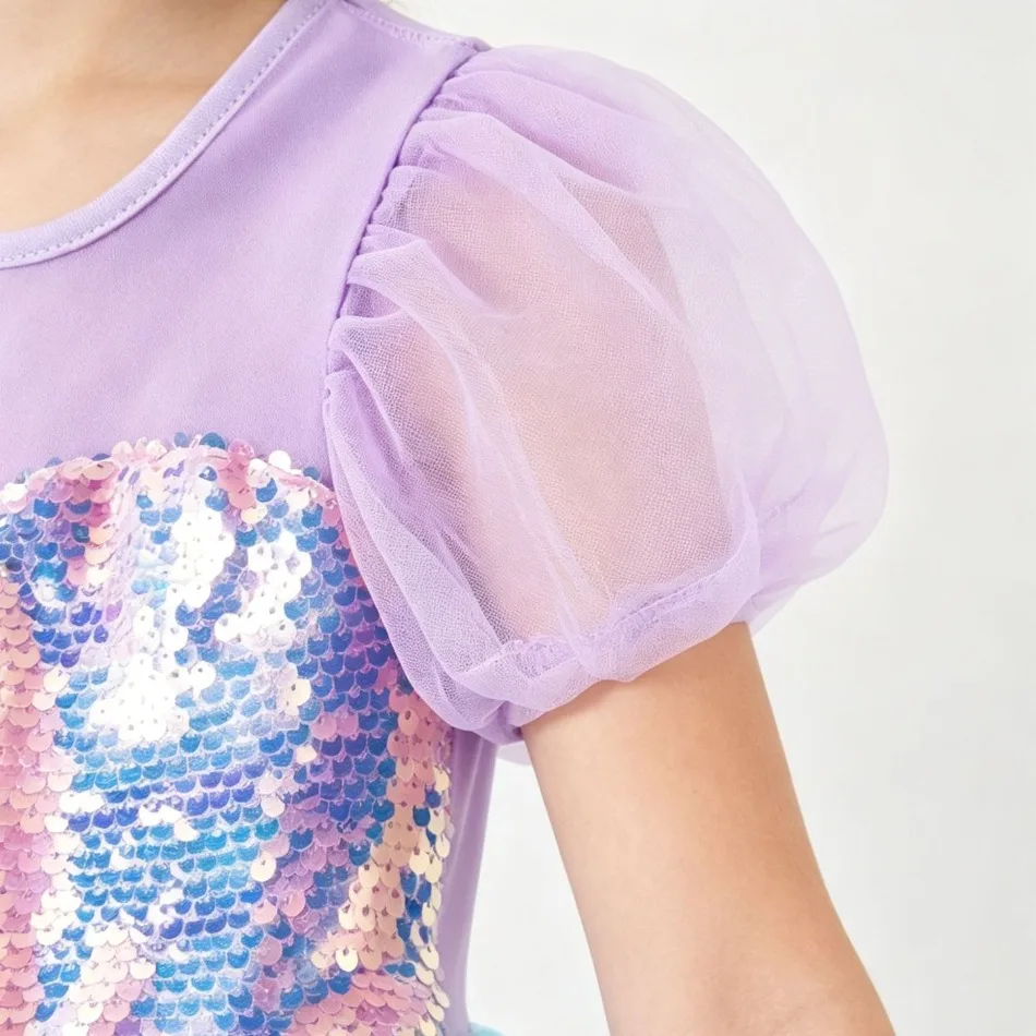 Toddler Girls Mermaid Princess - Toddler Girl Tulle Party Dress 评论和价格