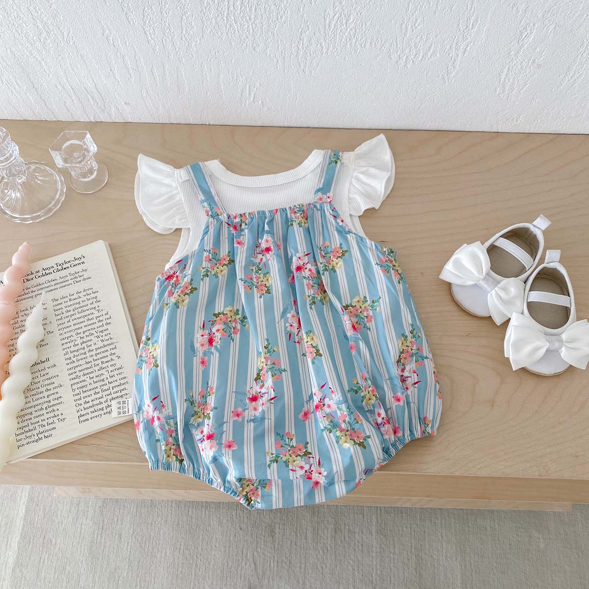 2PCS Newborn Clothes Baby Girl - Newborn Baby Girl Romper Floral 评论和价格