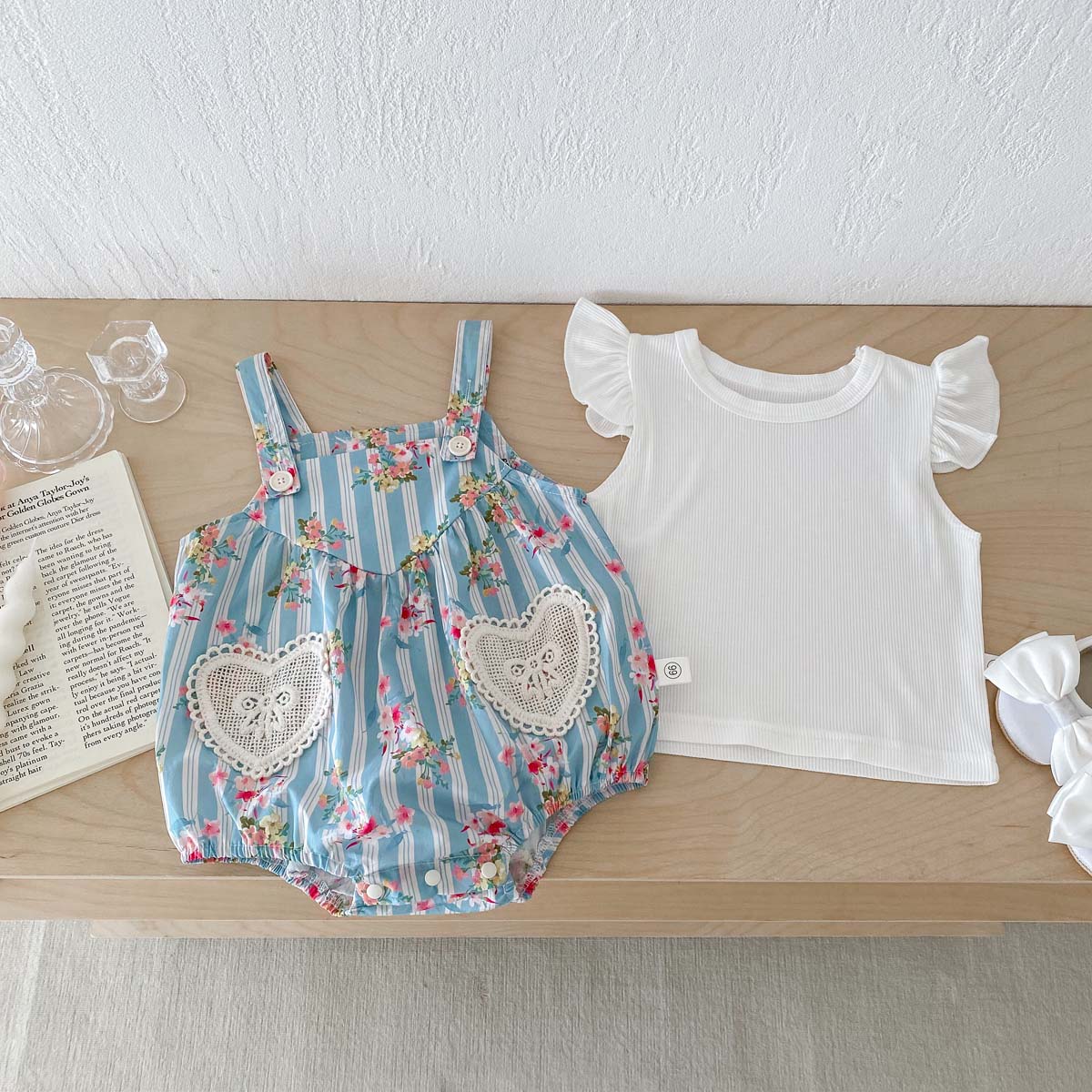 2PCS Newborn Clothes Baby Girl - Newborn Baby Girl Romper Floral 评论和价格