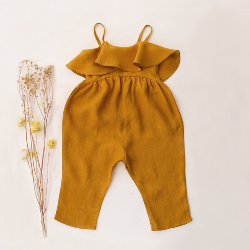 Baby Girl Summer Clothes Baby  - Baby Summer Linen Sleeveless Jumpsuit 评论和价格