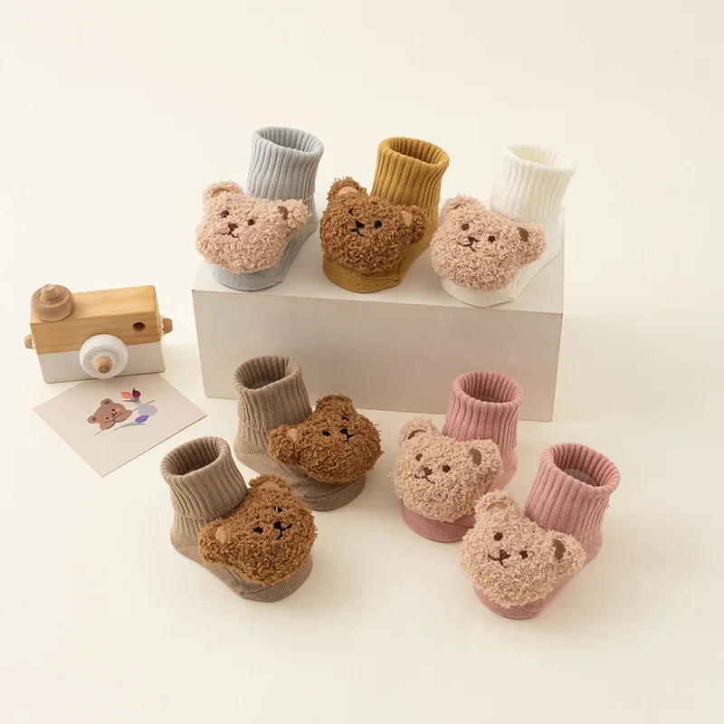 Warm Baby Sock Sweet Cartoon T - Unisex Baby Socks Non Slip 评论和价格