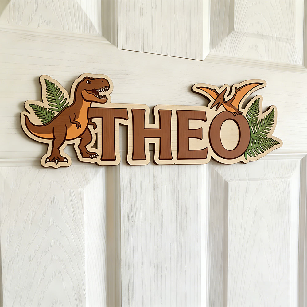Personalized Dinosaur Name Sig - Nursery 评论和价格