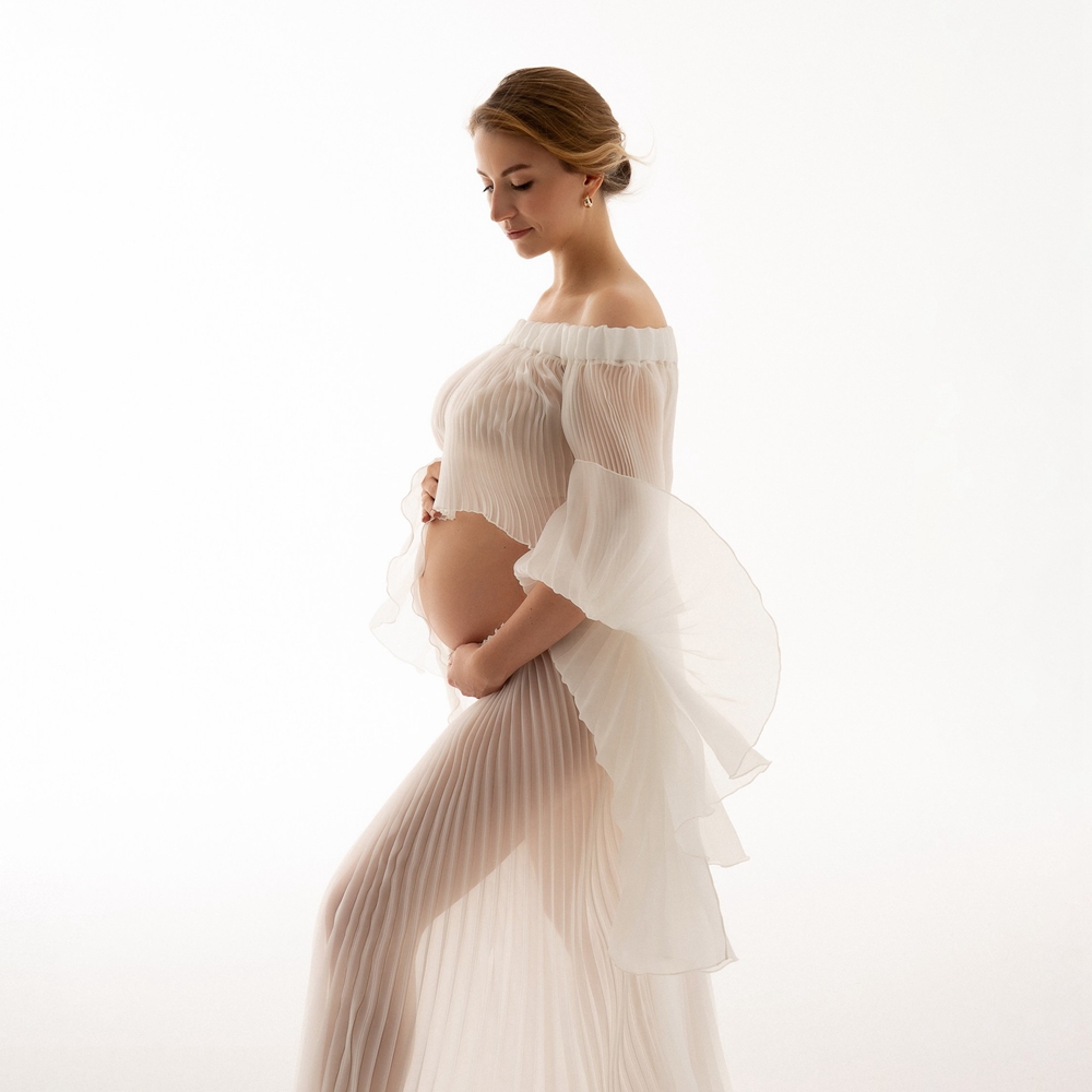 Pleated Maternity Photography  - Maternity Wear 评论和价格