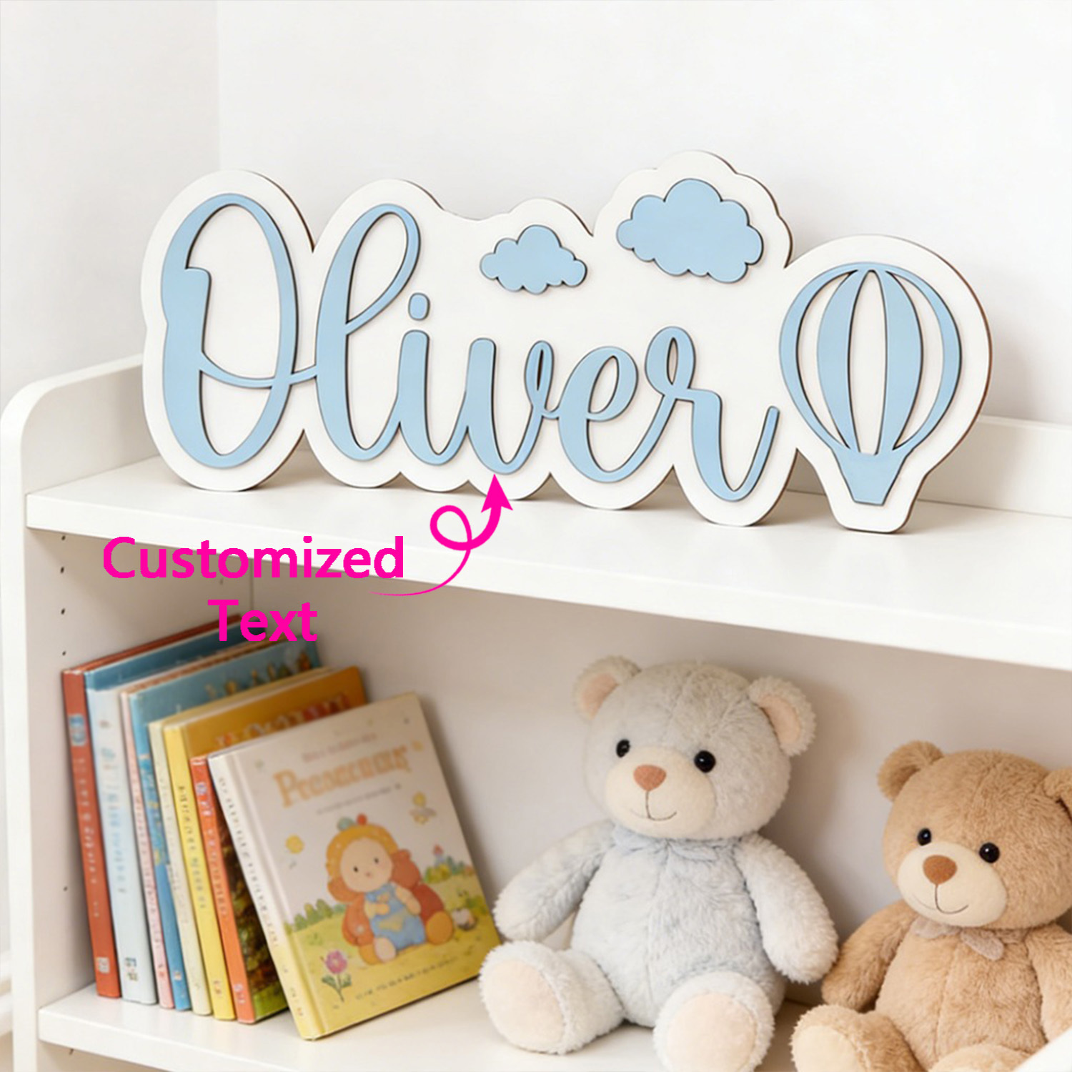 Personalized Hot Air Balloon & - Nursery 评论和价格
