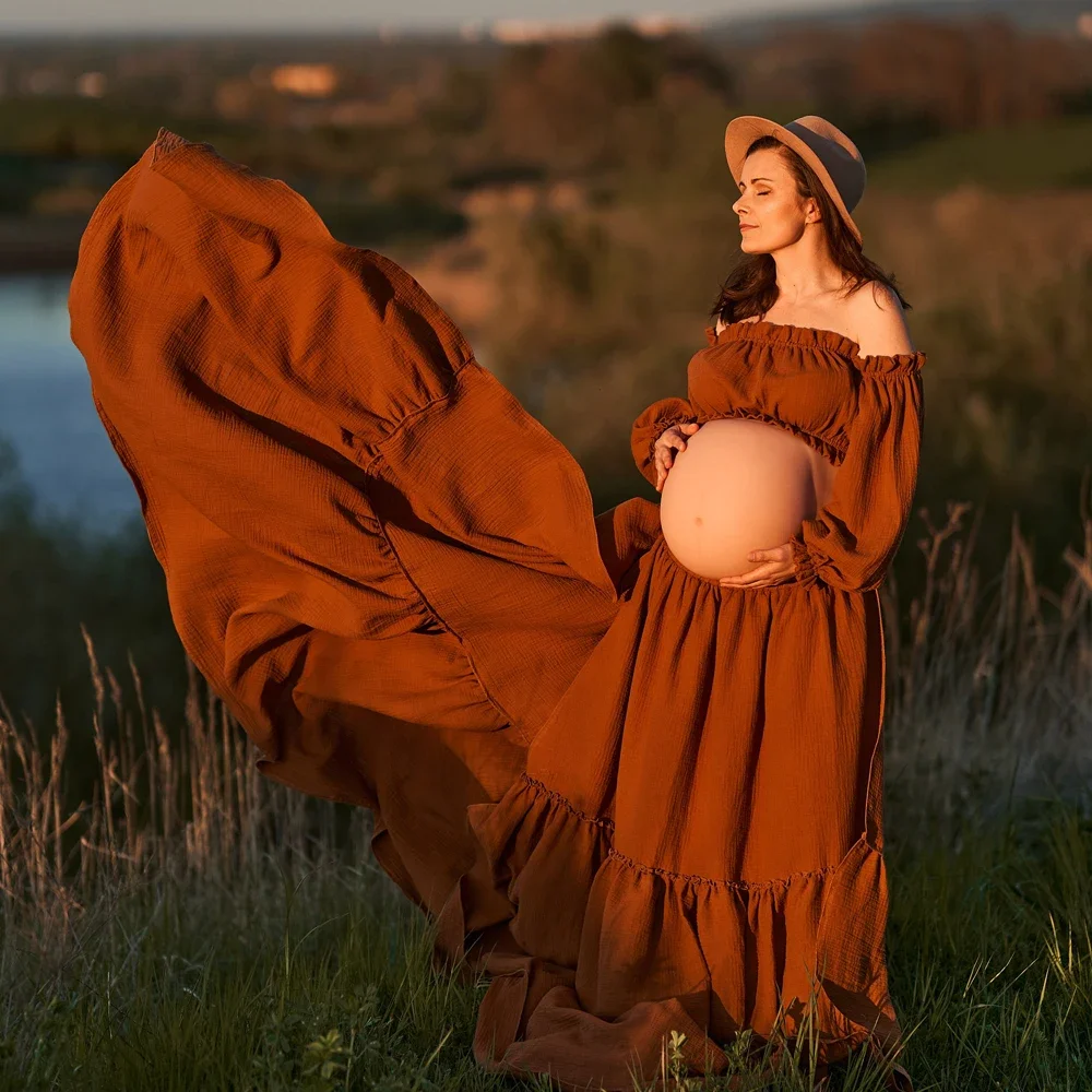 Sexy Off Shoulder Retro Matern - Maternity Wear 评论和价格