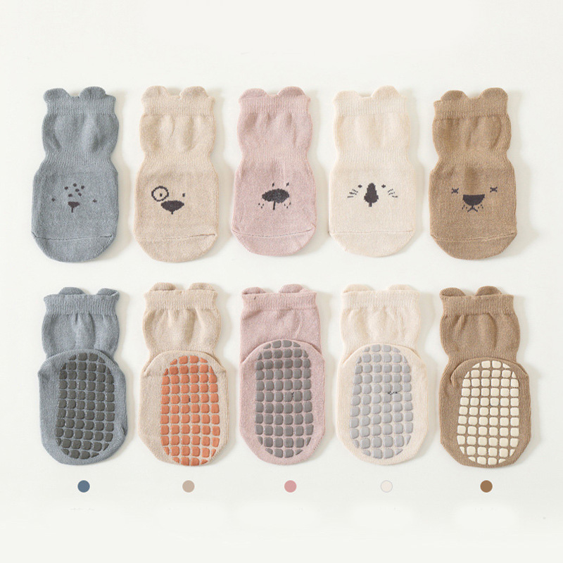 3/5 Pairs Baby Adorable Animal - Unisex Baby Socks Non Slip 评论和价格