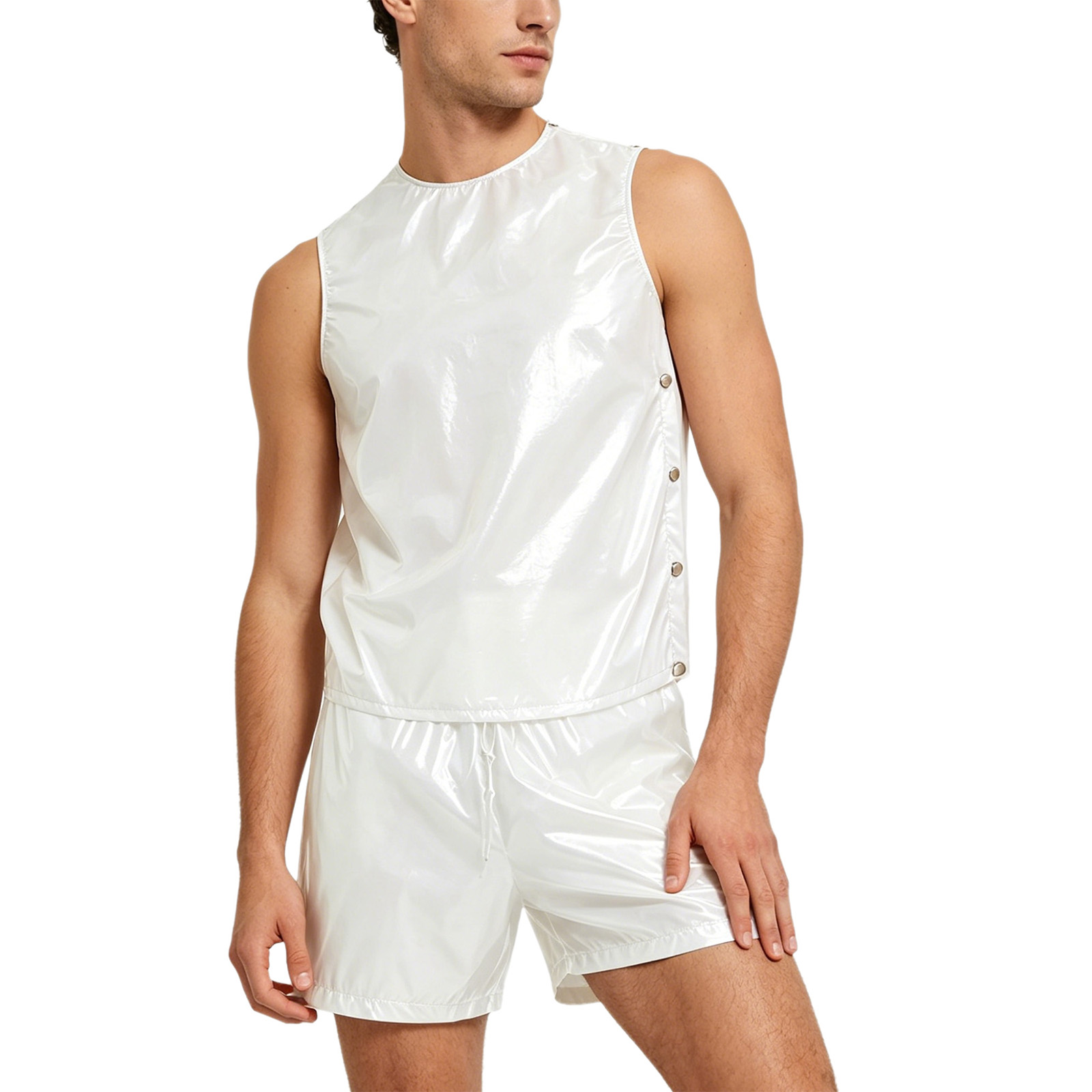 Men Glossy Waterproof Tops and - Diapering 评论和价格