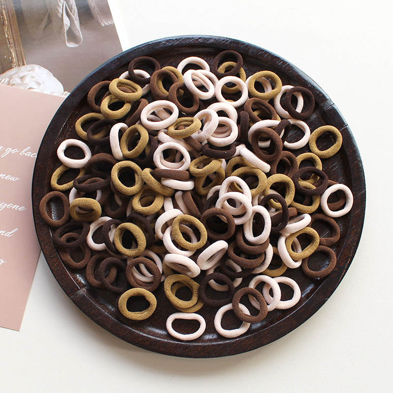 100 Pcs/Lot Elastic Hair Bands - Baby Gear 评论和价格
