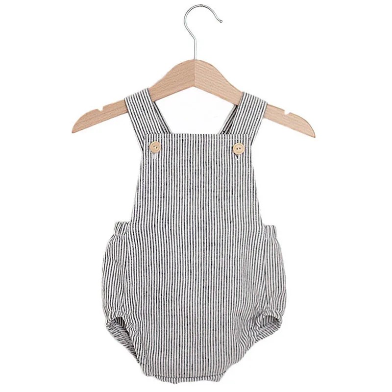 Newborn Baby Boy Girl Romper F - Baby Summer Linen Sleeveless Jumpsuit 评论和价格