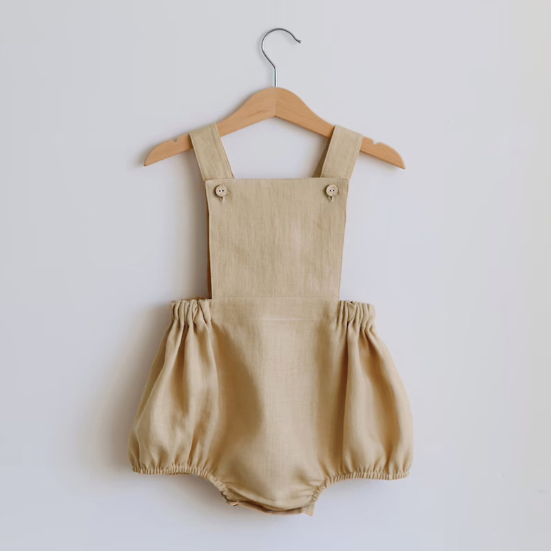 Newborn Baby Boy Girl Romper F - Baby Summer Linen Sleeveless Jumpsuit 评论和价格