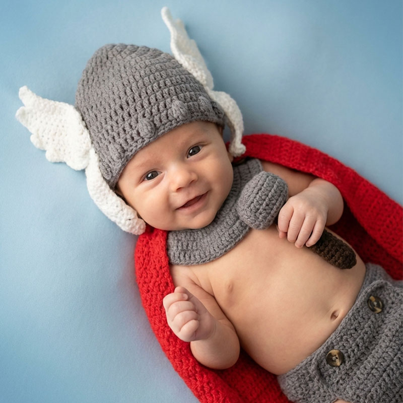 Newborn Photography Props Thor - Infant Photography Props Outfit 评论和价格